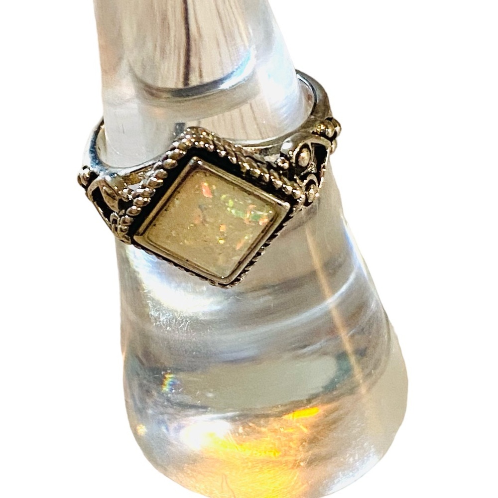 Silver Opalescent Ring 6